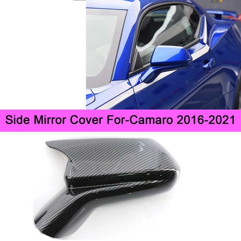 

Car Rear View Side Mirror Cover Trim For-Chevrolet Camaro 2016-2021