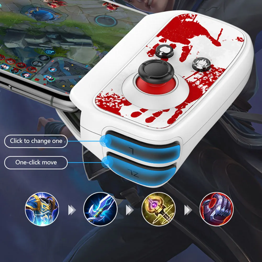 

Mobile Game Controller Wireless Gamepad for IOS Android IPhone Smartphone Tablet Gamepad Power Pass Through Charging