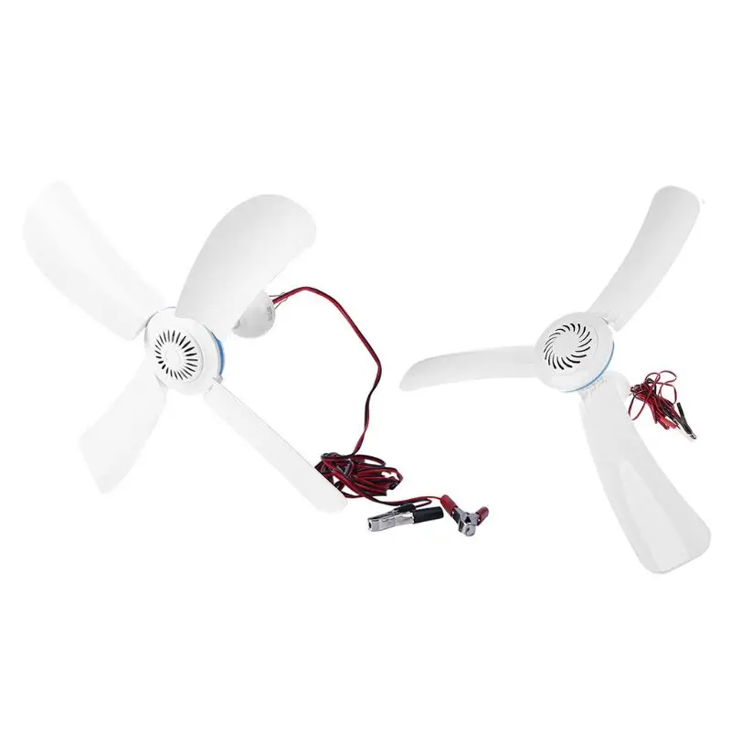 

12V Battery Powered Ceiling Canopy Fan 16”/31.5” Hanging Camping Tent Hanger Fan for Outdoor Barbecue Home Dormitory