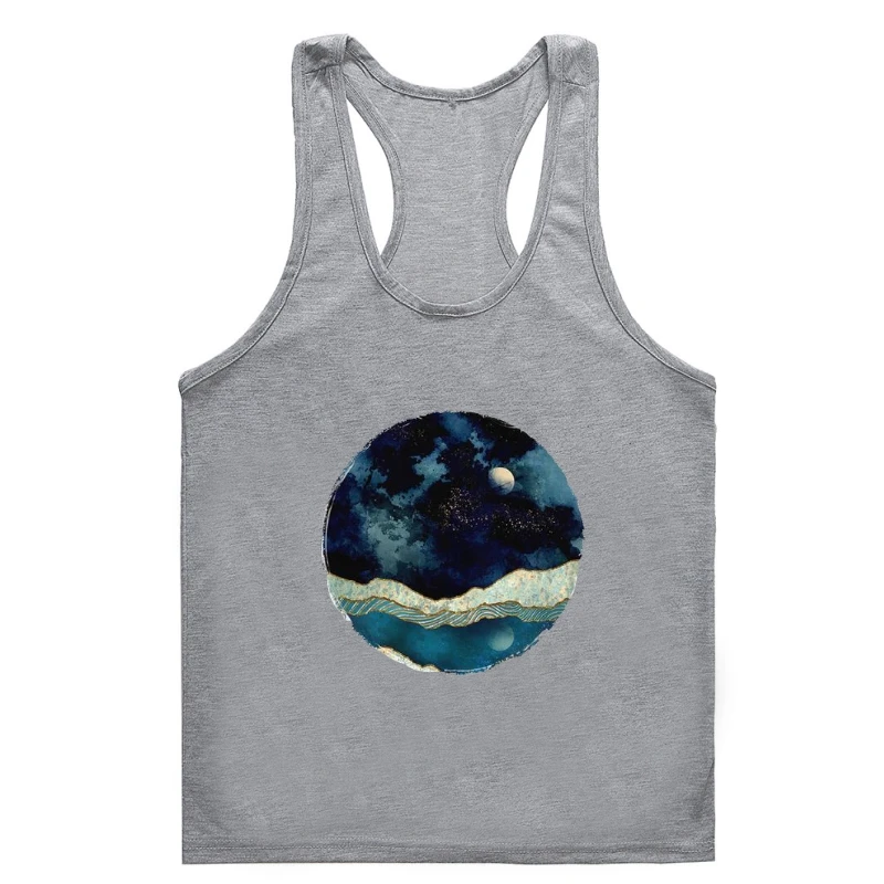 Женская милая футболка с надписью картина с Луной, футболка для тренажерного зала, летняя футболка для тренажерного зала, футболка для мужчин и женщин, Графический Топ для тренажерного зала, Мужская футболка