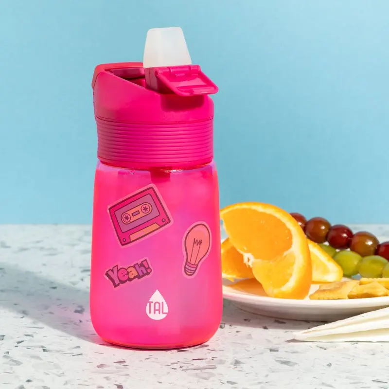 

Очаровательная розовая детская бутылка для воды с откидной крышкой объемом 14 унций-Изготовлена из прочной герметичной конструкции и удобн...