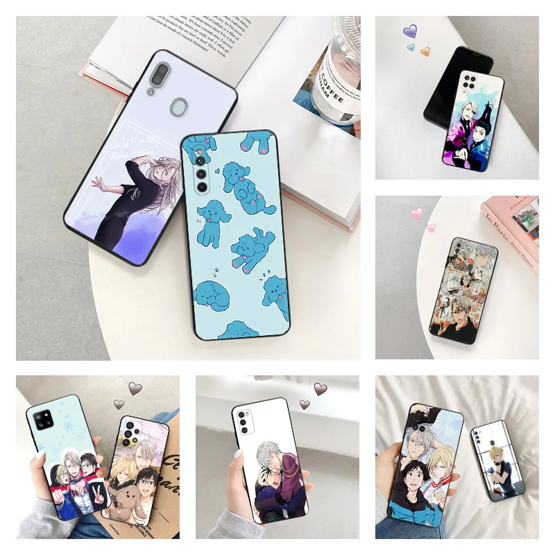 Phone Case for Samsung a24 a20e a21s a22 a23 a25 a11 a12 a13 a14 a15 4g 5g a10 a30 Yuri On Ice Anime Soft Black Silicone Cover