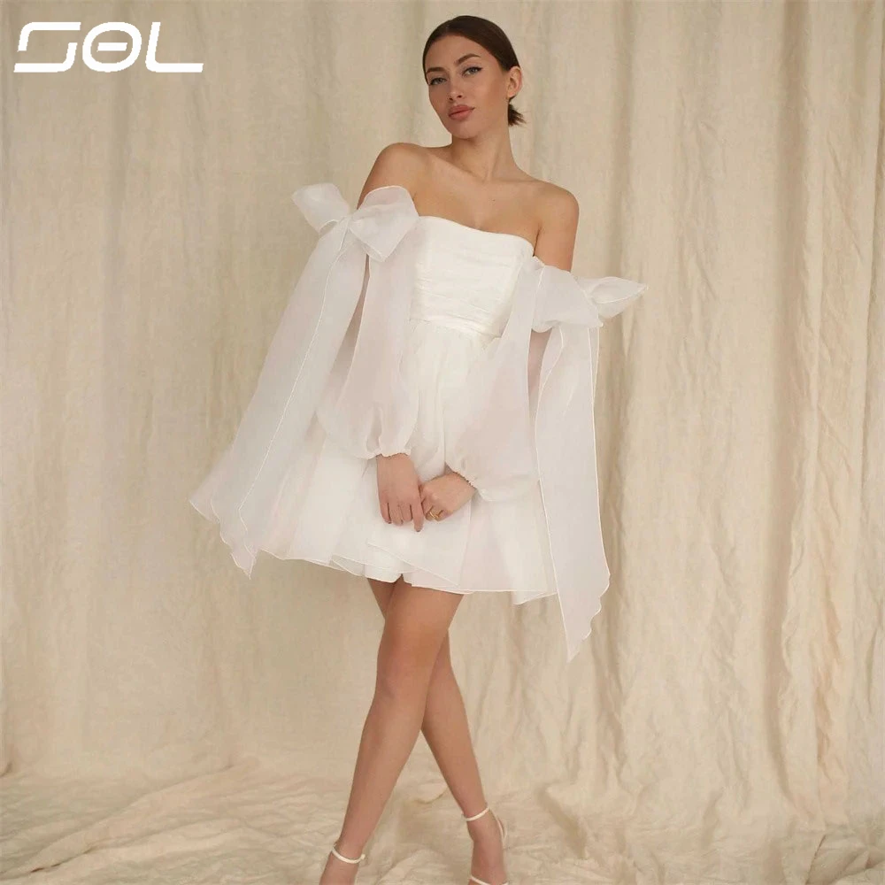 Женское Короткое свадебное платье SOL