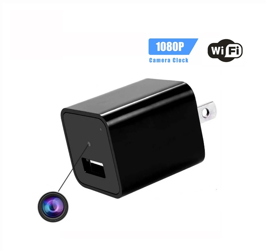 

Mini Camera 1080P Video Recorder US Plug Charger USB Surveillance Cameras with WIFI Smart Home Security Protection Hidden TF