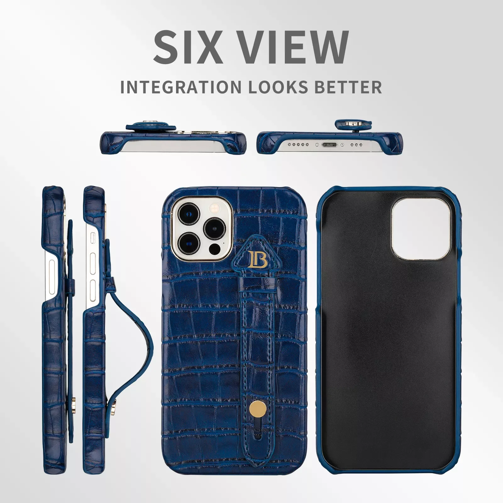 

L.bin luxury crocodile pattern oiled side with stand protective cover for iPhone 13 12 Pro Max 11 ProMax iPhone accessor