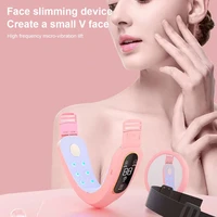 v line face lifting device vibration face massager photon light therapy ems facial lifting belt chin lift home use devices