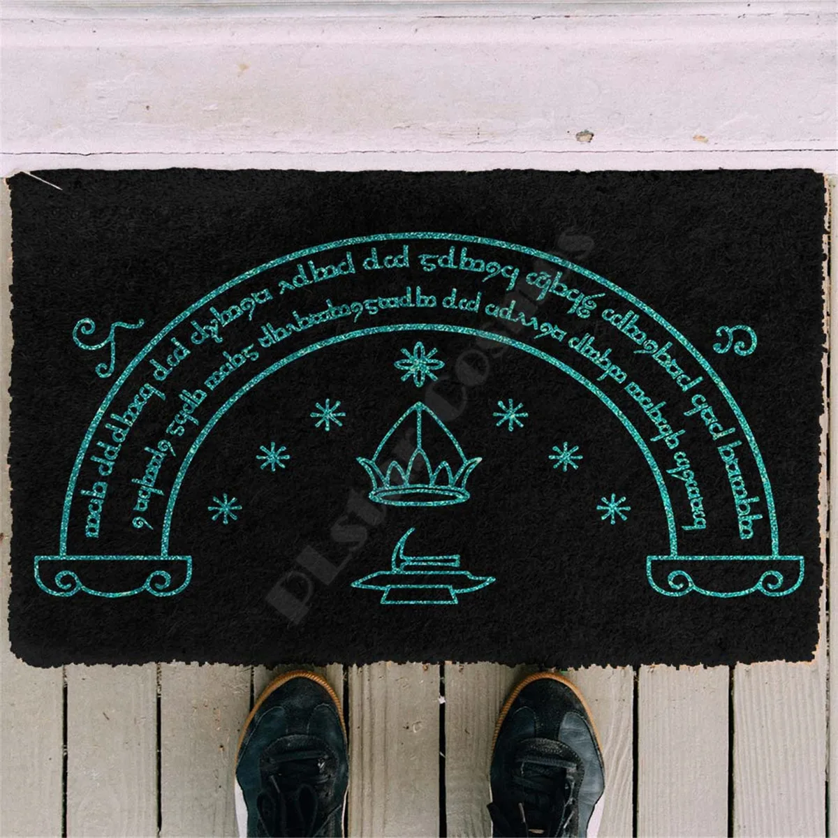

Lotr Doors Of Durin Custom Doormat Non Slip Door Floor Mats Decor Porch Doormat