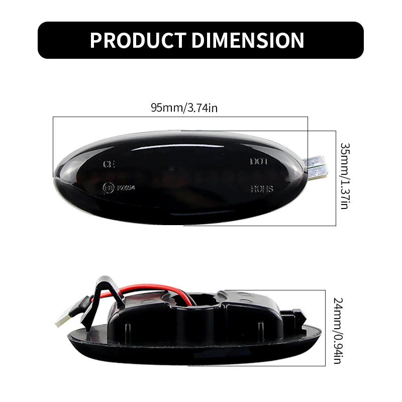 2 шт. для Mazda Tribute MX-6 323 Familia Protege 5 Ranger South Africa Тип динамический плавный указатель