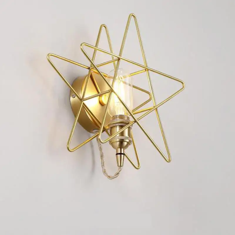 

Bedroom Bedside Wall Lamp Scandinavian Creative Star Lighting Living Room Background Balcony Stairway Decorative Wall Light