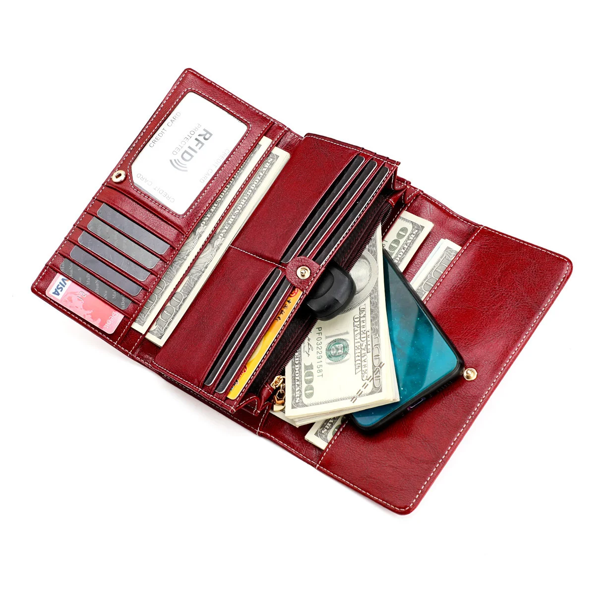 

Женские кошельки с держателем для карт для женщин, длинный женский клатч, женский кошелек, бумажник из натуральной кожи, портмоне для женщин