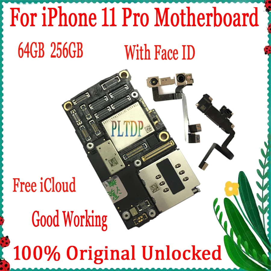 

Полные чипы 100% протестированы 64 Гб/256 ГБ для материнской платы iPhone 11 Pro с/без Face ID оригинальная разблокировка без логической платы icloud поддер...