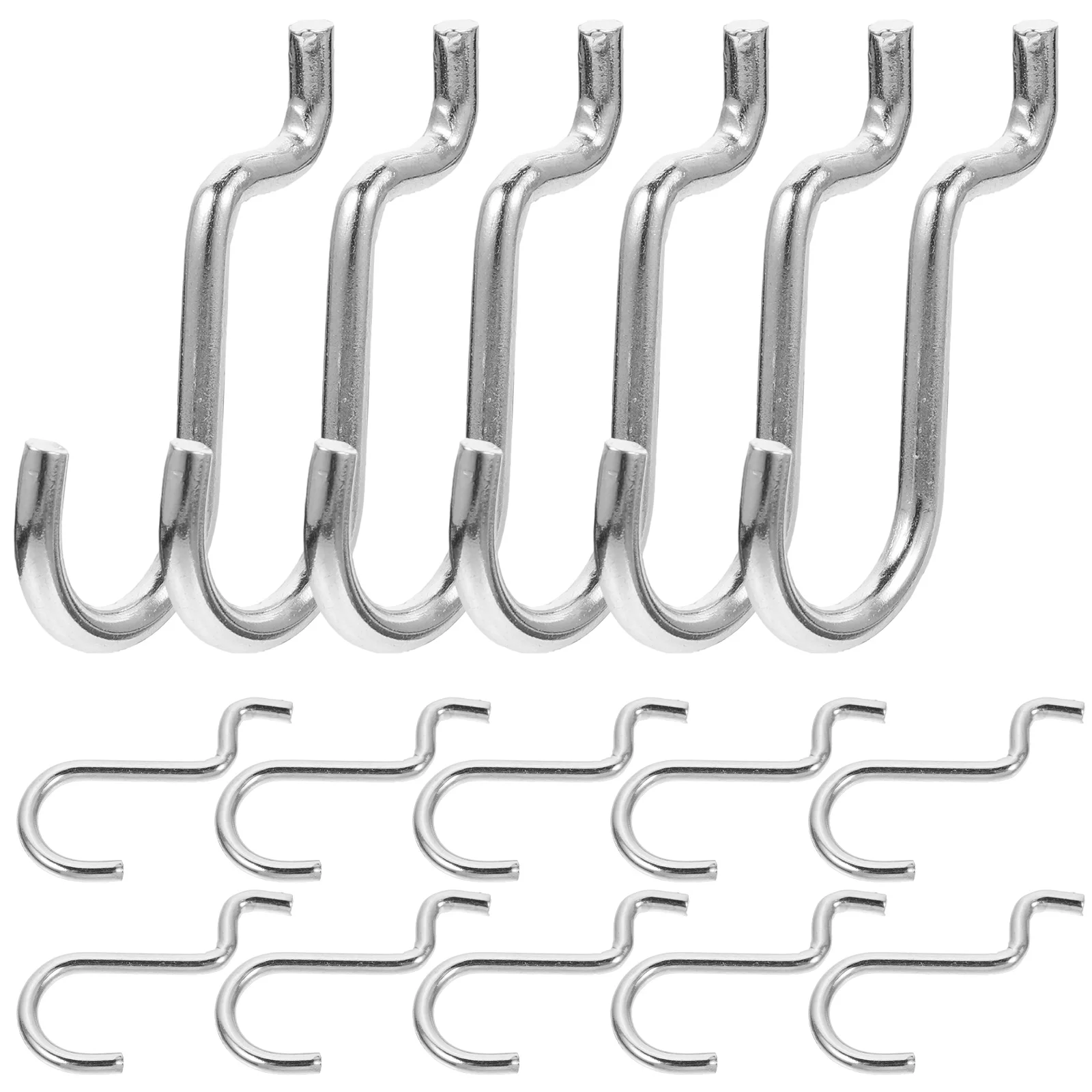 

20 Pcs Peg Board Hook Metal Clothes Hanger Garage Pegboard Pegs Shop Store Heavy Iron Hooks Hangers Utility