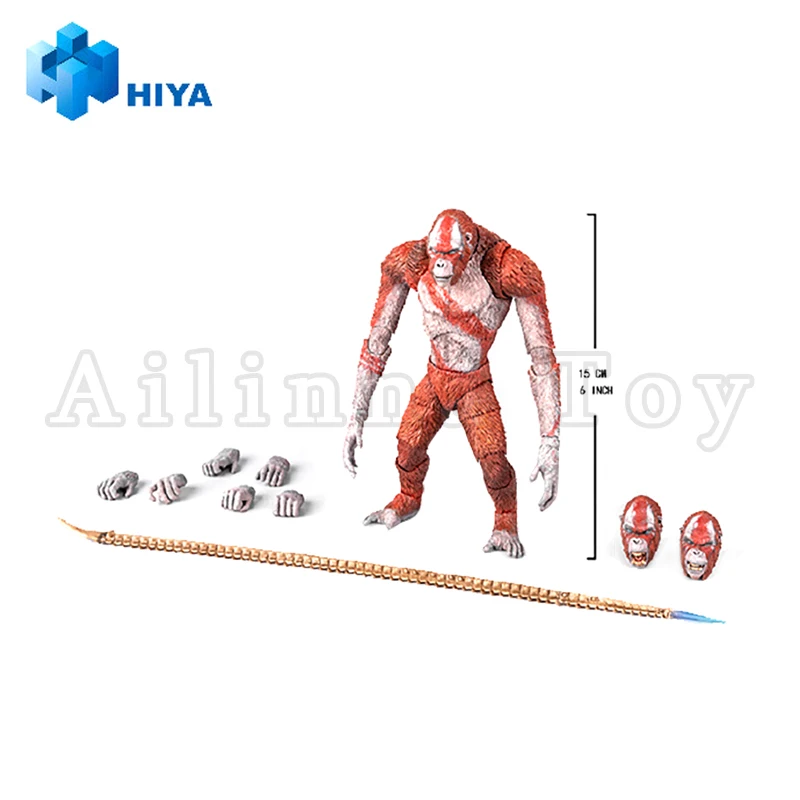 Фото HIYA 6-дюймовая фигурка из серии Exquisite Basic: Годзилла против Конга. Новая империя. Скар Кинг. Аниме-игрушка. №5