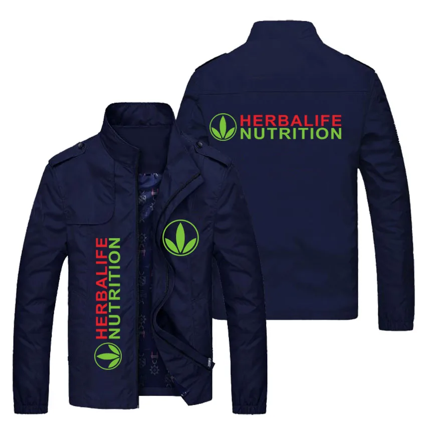 

Весна осень Мужская HERBALIFE питание Женская Популярная Повседневная модная свободная байкерская куртка с принтом Мужская Уличная бейсбольна...