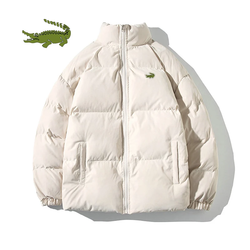 

Cartier Crocodile Winter Jacket Men Thicken Warm Coat Mens Stand Collar Jackets Parka Coat Women Fashion New Down Jacket
