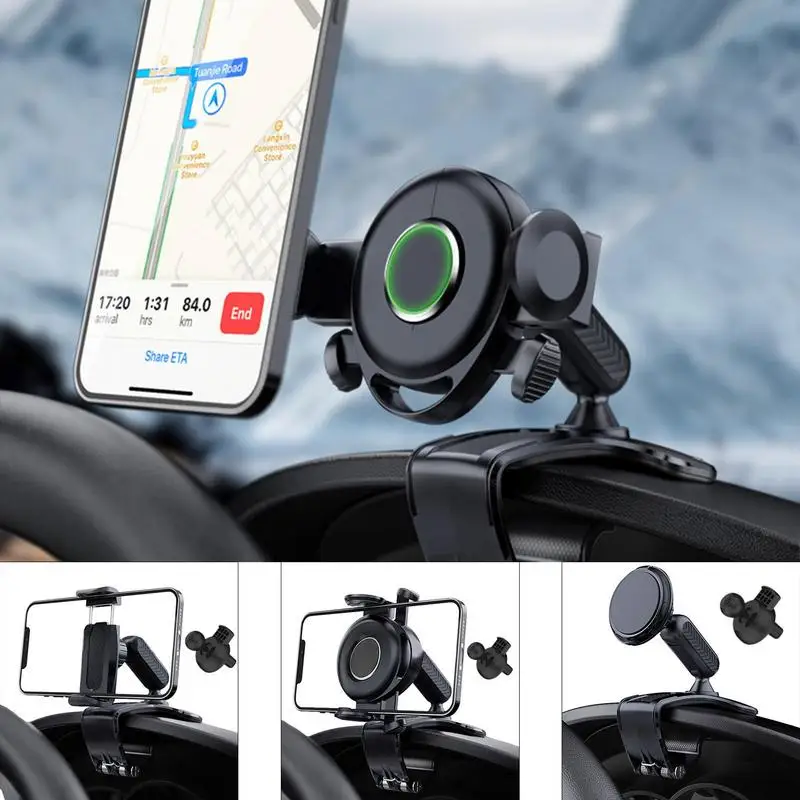 

Car Phone Holder Anti Drop 360 Degree Rotation Phone Mount GPS Support Universal Car Bracket Automobile Interior Accessories