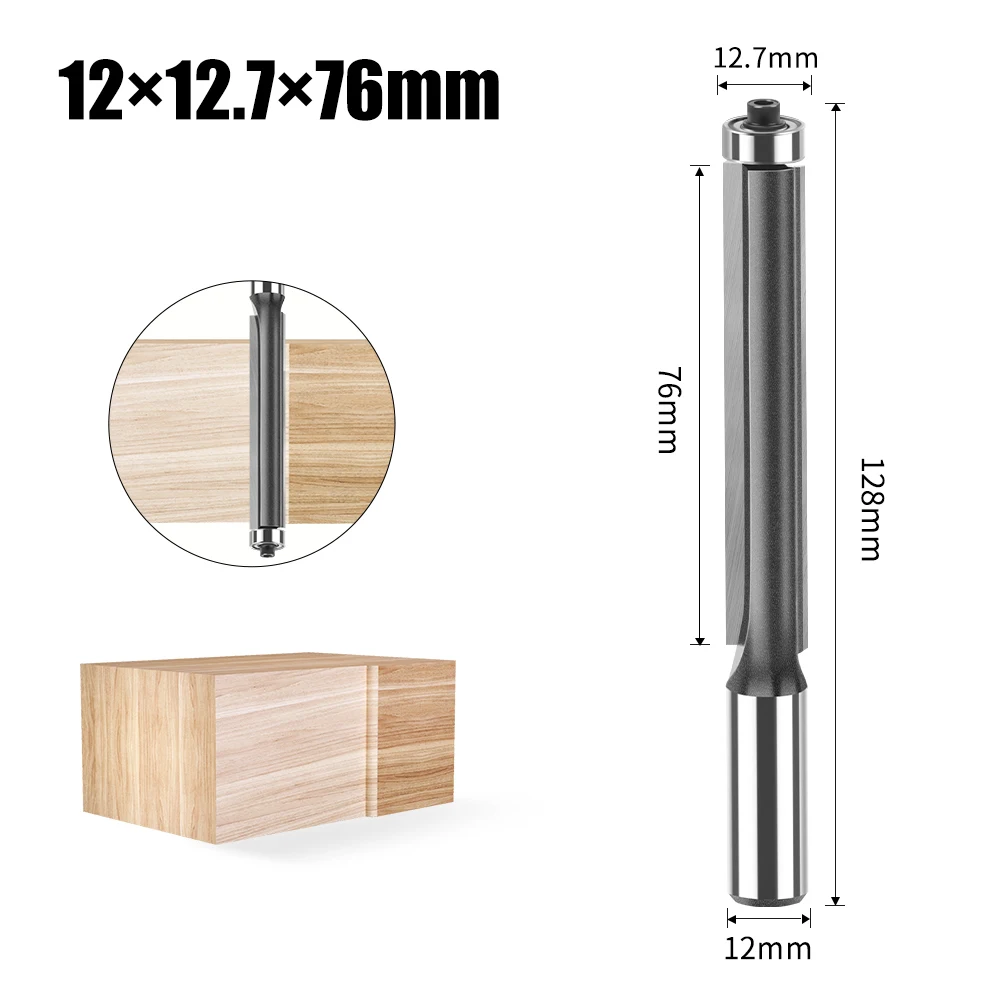 Фреза для контурной обработки из карбида вольфрама JGZUI, хвостовик 12 мм, 2