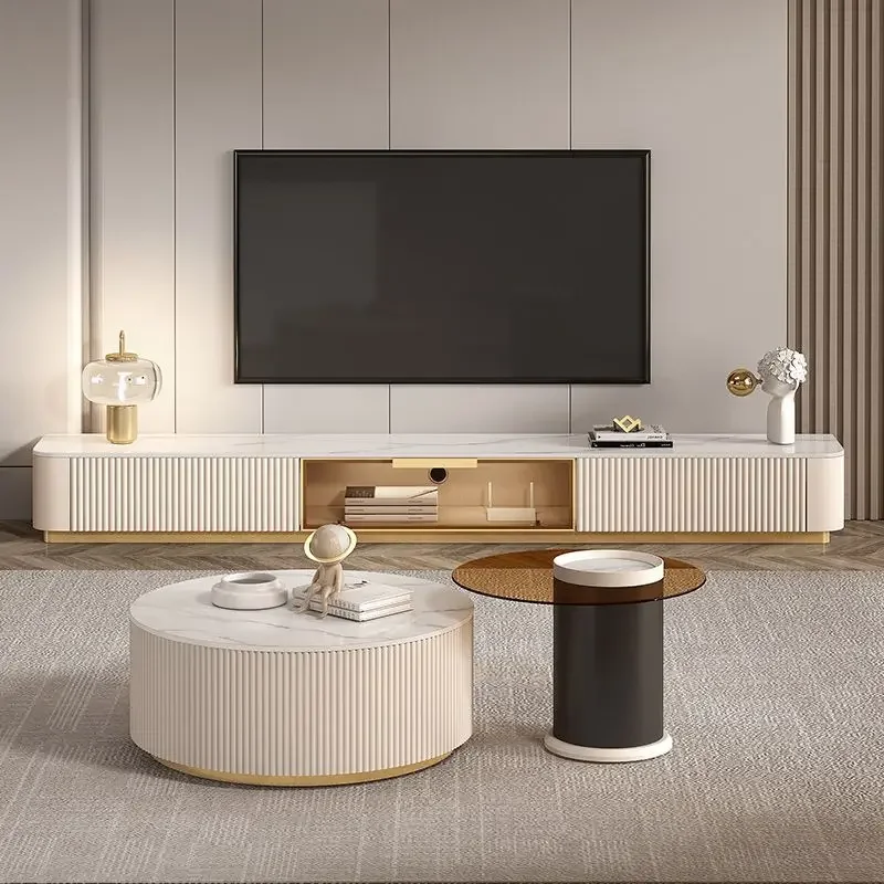 Кофейный столик из белого бокового стекла для комнаты макияж скандинавский