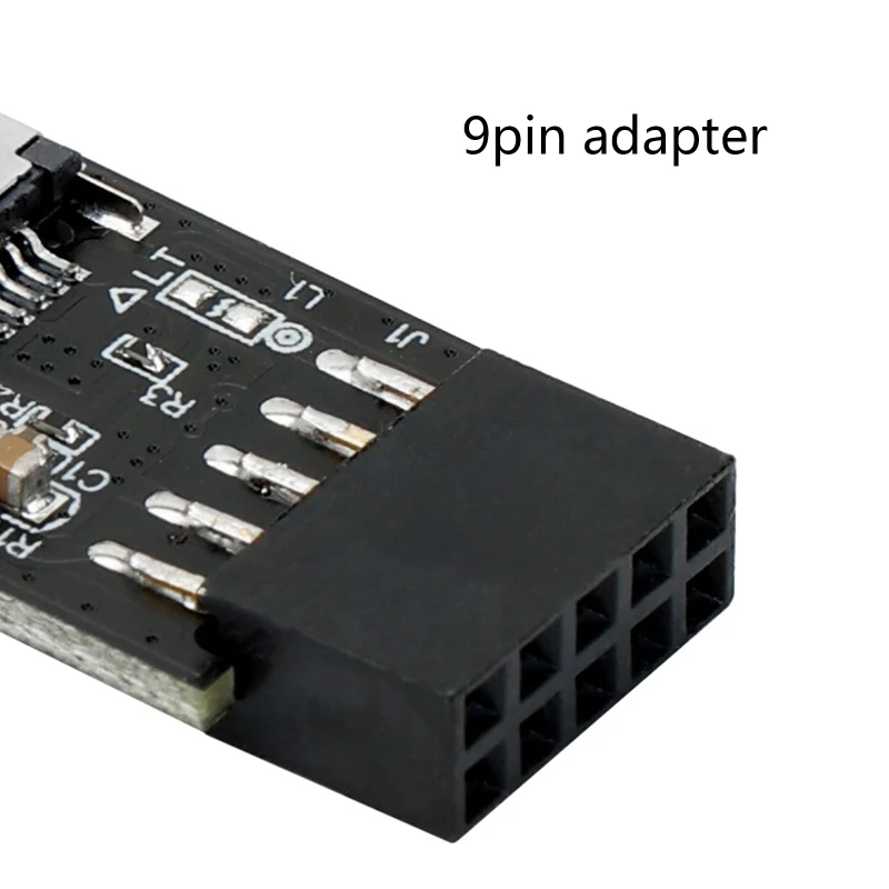 9 pinos extensão tipo-e para chave-um adaptador conversor usb 2.0