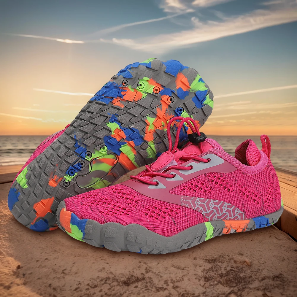 Детская обувь для воды. босиком. Удобная легкая цвета морской волны. Дышащая