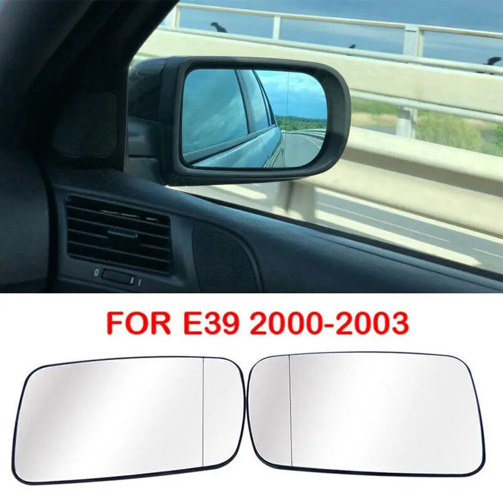 

[ READY STOCK ] 1 Pair Car Heated Rearview Mirror Glass Replacement Parts Compatible For 5 Series E39 51168209812 51168209811