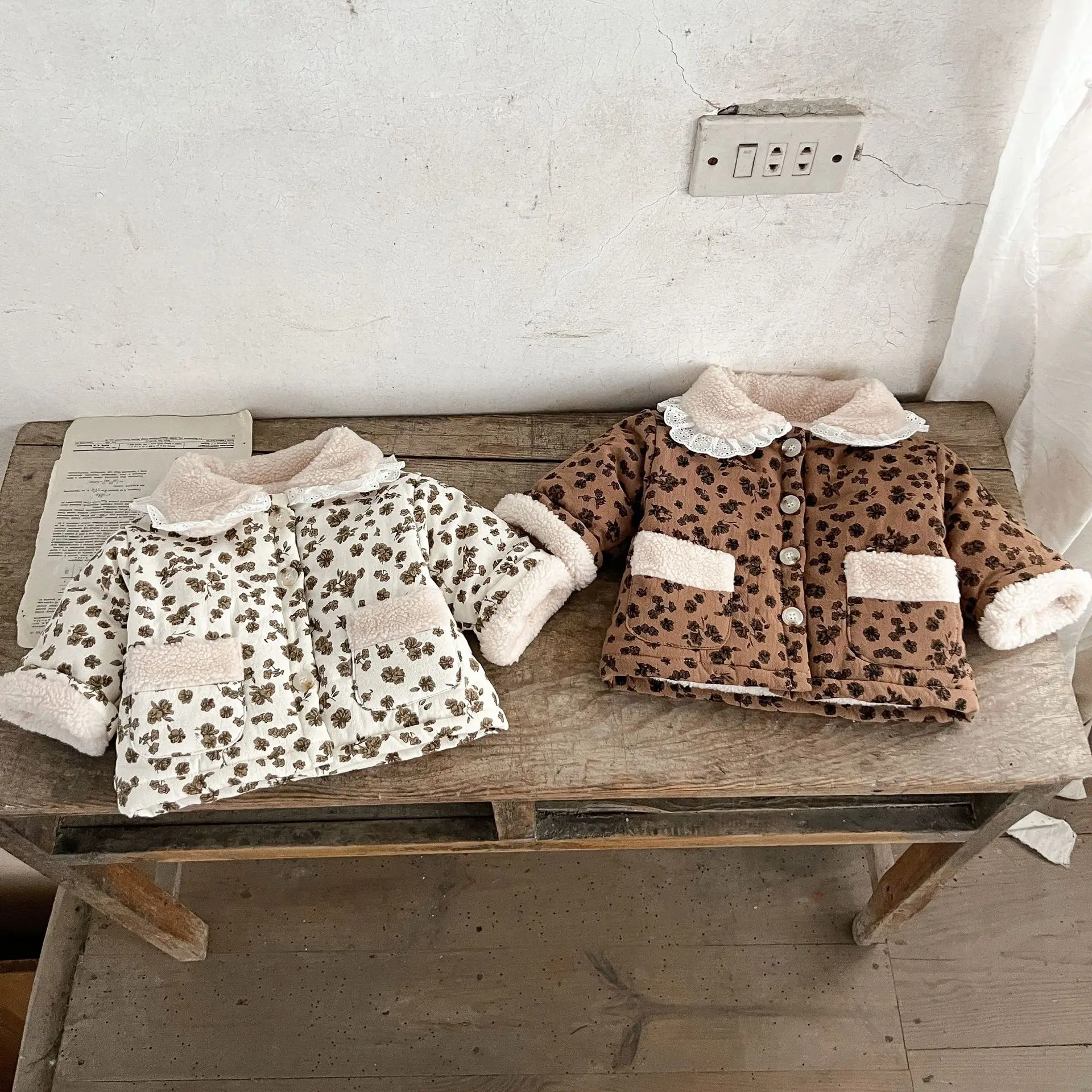 Зимнее пальто для маленьких девочек хлопковая флисовая плотная теплая парка с