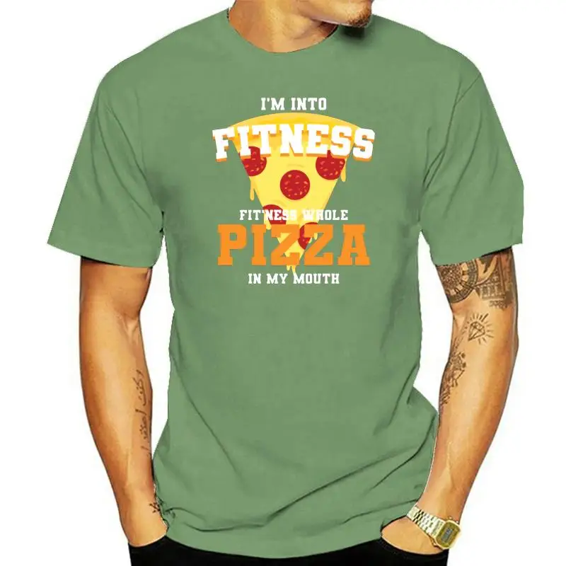 

Летняя футболка для влюбленных I M In Fitness с изображением пиццы во рту, мужские футболки с графическим принтом для мальчиков и девочек, мужские...