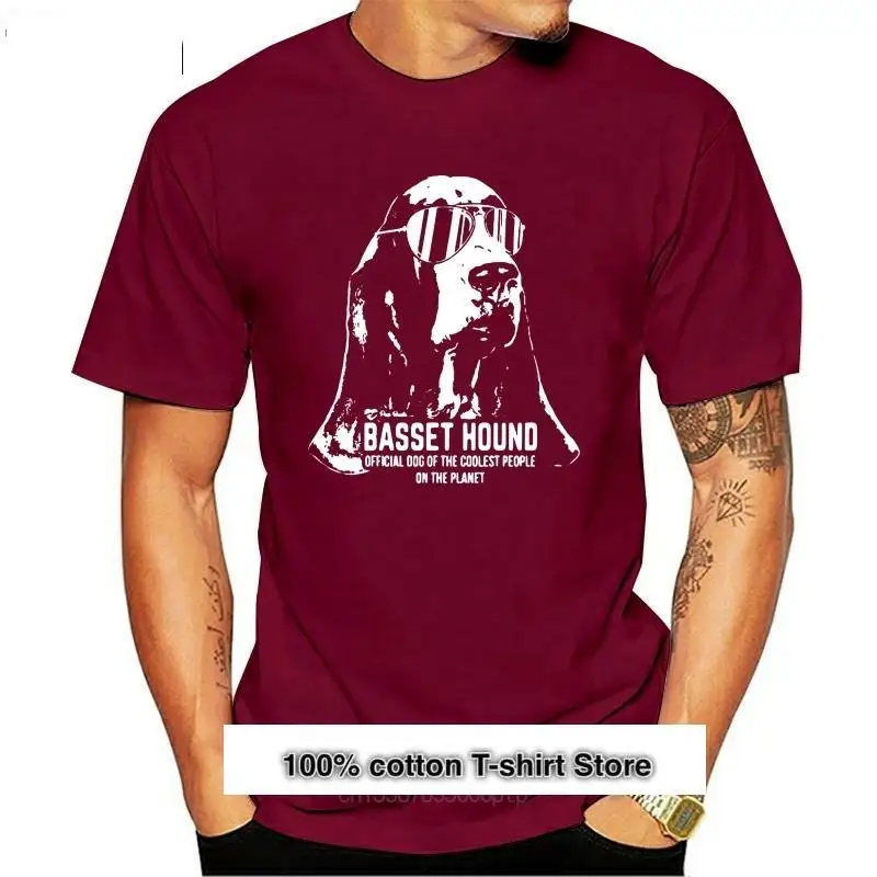 

Camiseta de marca para hombre, camisa divertida de Basset Hound, camiseta de Basset Hound