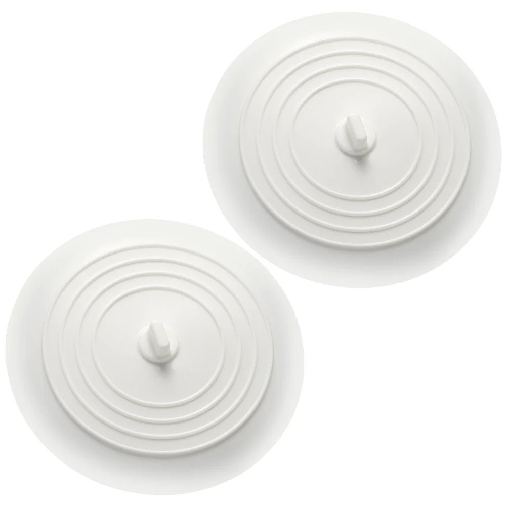 

2pcs Silicone Bathtub Covers Round Sink Stoppers Bathroom Kitchen Accessories