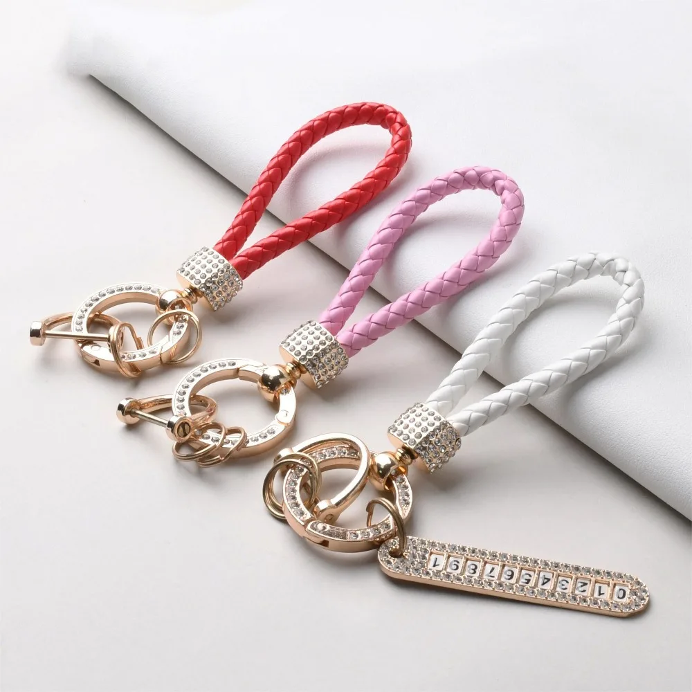 Брелок ручной работы с защитой от потери 11-значный бирка номером телефона