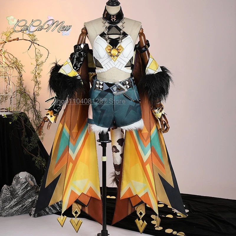 Парик для костюма косплея Genshin Impact парик хвост уши плавное пламя формировать душу