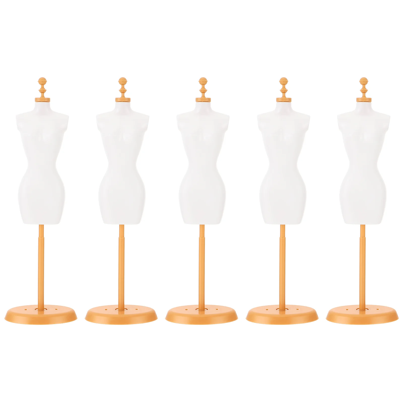 

5 Pcs Model Stand Toys Dolls Mannequin Torso Support Frame Dress Form Manequin Plastic Model Brackets Display Holder