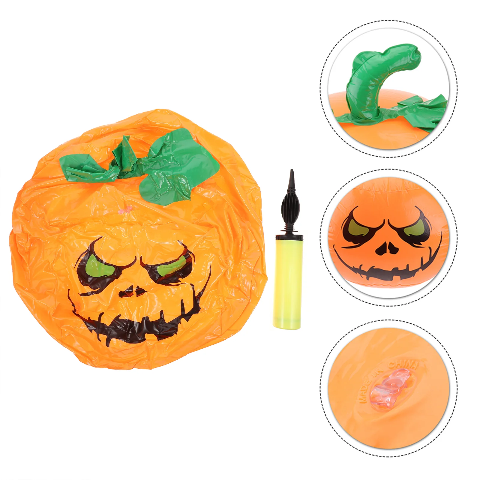 

Hanging Delicate Thickened Convenient Safe Pumpkin Balloon Balloons with Pump for Store Haunted House