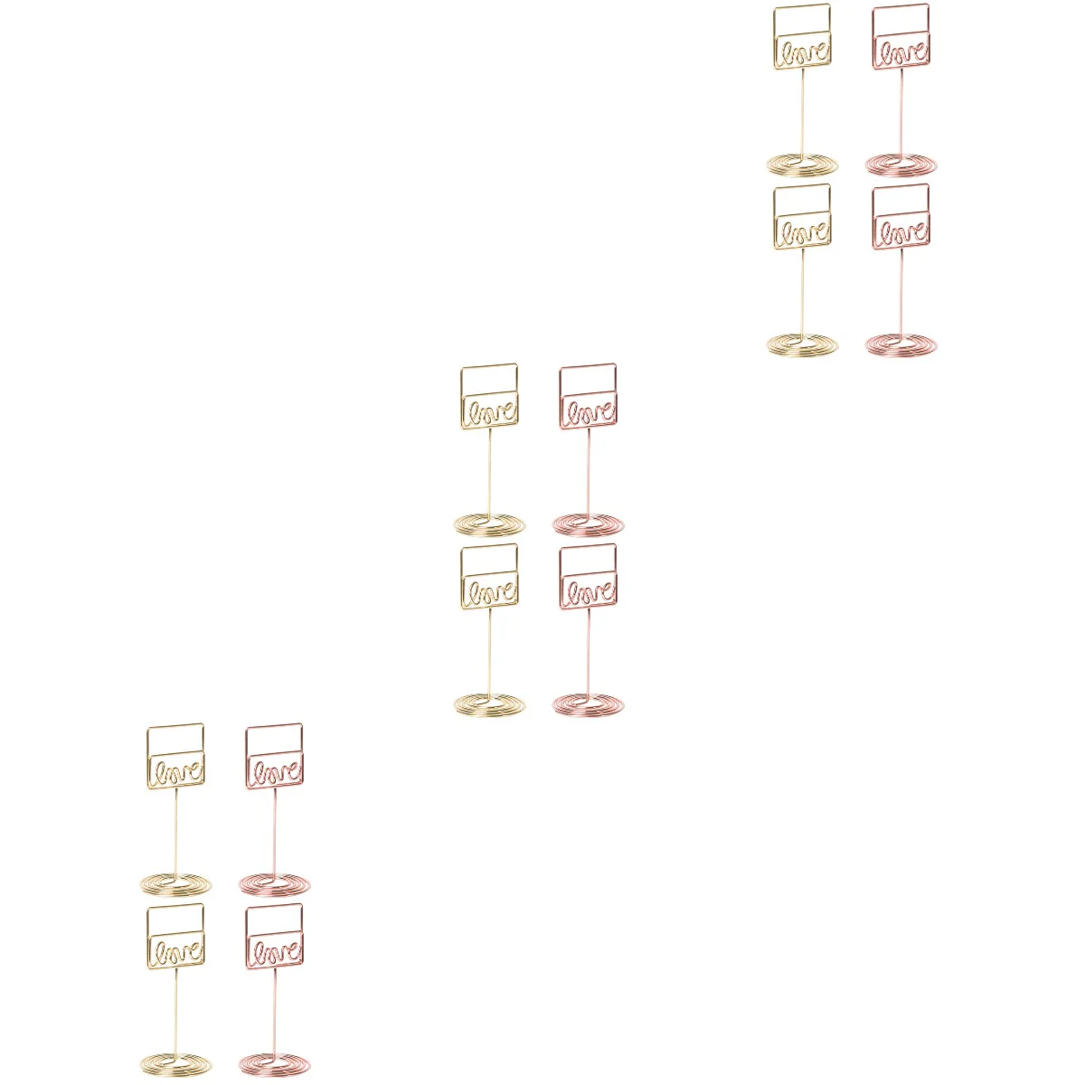 

Love Shaped Holder Paper Holders Table Number Wedding Supplies Clips Picture Stand