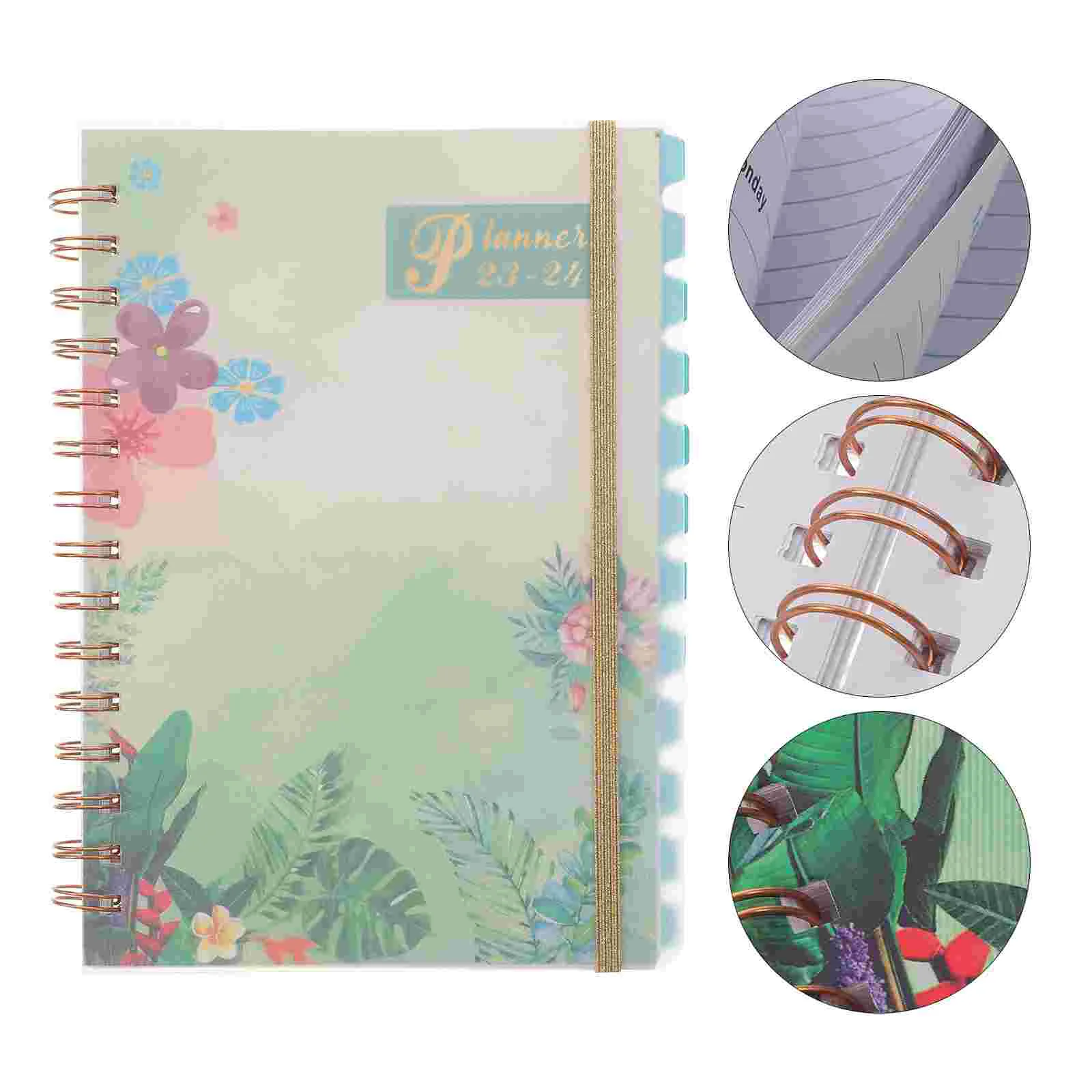 

Блокнот-органайзер на спирали в твердой обложке, 2023