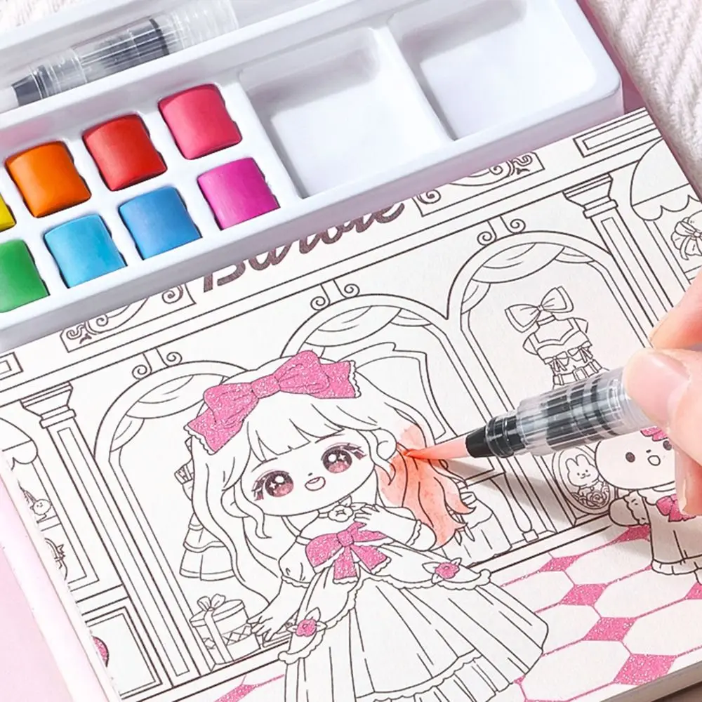 Ручная работа DIY детский инструмент для акварельной живописи милая бумага книга