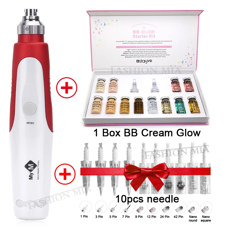 

Stayve Derma Pen BB крем, светящийся стартовый набор для начинающих, профессиональный Dr Pen, набор эссенций для микрообработки кожи