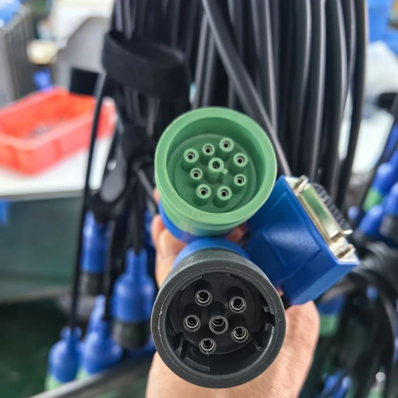 Многоцелевой 6-контактный и 9-контактный разъем адаптера диагностического кабеля