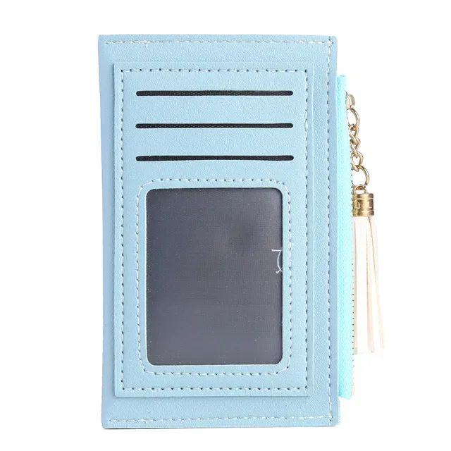 Women Card Holder Fashion Solid Color Credit Card ID Card PU Leather Multi-slot Holder Mini Coin Purse Wallet Case Pocket