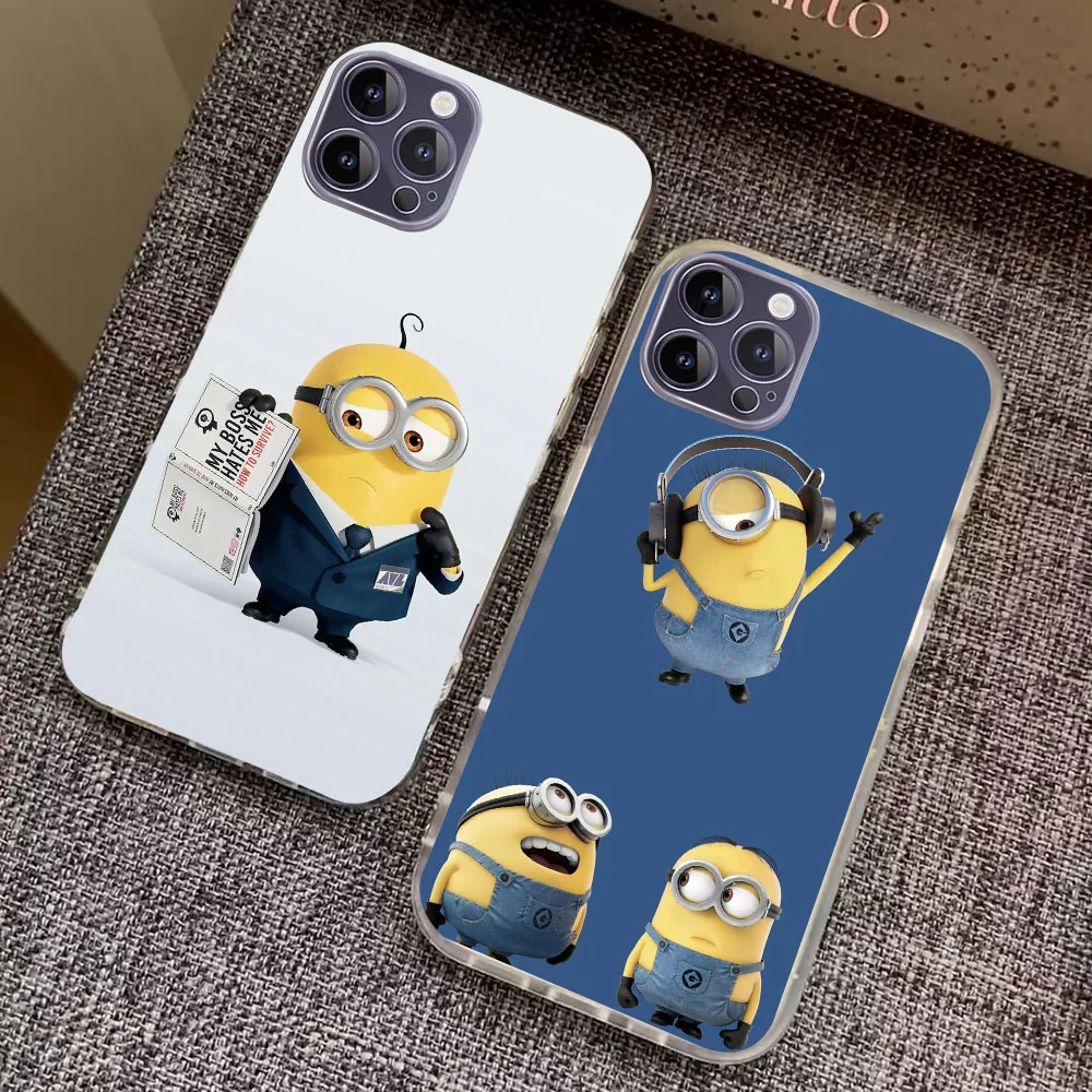 WEA-3 Banana M-Minions Прозрачный гибкий чехол из ТПУ для Moto E4 5 6 7 13 20 22 30 32 40 Z2 Play Plus Power