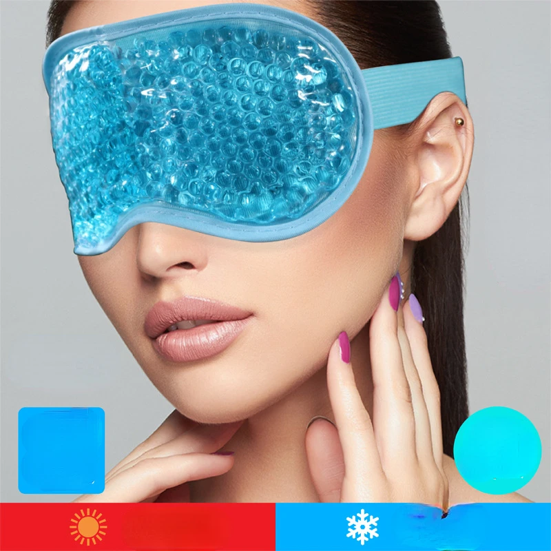 

New Gel Eye Mask Reusable Beads for Hot Cold Therapy Soothing Relaxing Beauty Gel Eye Mask Sleeping Ice Goggles Sleeping Mask