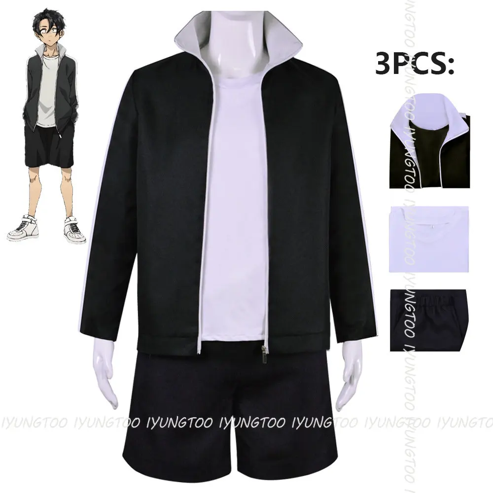 

Anime Call of The Night Yamori Kou Cosplay Costume Black Suit Jacket Shorts Outfit Yofukashi No Uta Men Nanakusa Nazuna Party
