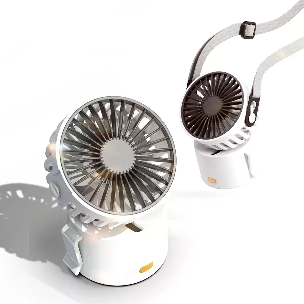 

Creative Portable Hanging Neck Mini Fan USB Rechagreable Silent Travel Handheld Air Cooling Fan For Office Home Room Table Fans