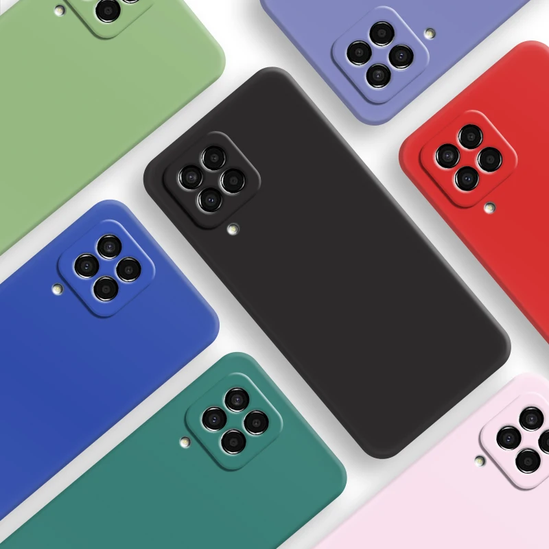 

For Samsung Galaxy M53 5G Case Samsung M53 Cover 6.7 Inch Shockproof Liquid Silicone Bumper For Samsung M53 M52 M42 M33 M32 M23