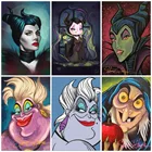 Алмазная 5D картина сделай сам, диснеевские злодеи, ведьма, Урсула, малефисент, Cruella, алмазная вышивка крестиком, домашний декор, подарки