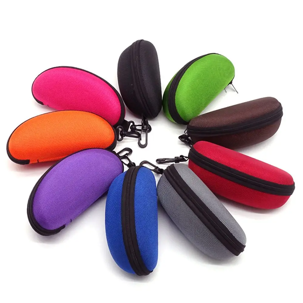 

1PC Portable Zipper Eye Glasses Box Sunglasses Protect Hard Case Shell Clam Pouch Eyewear Storage Box