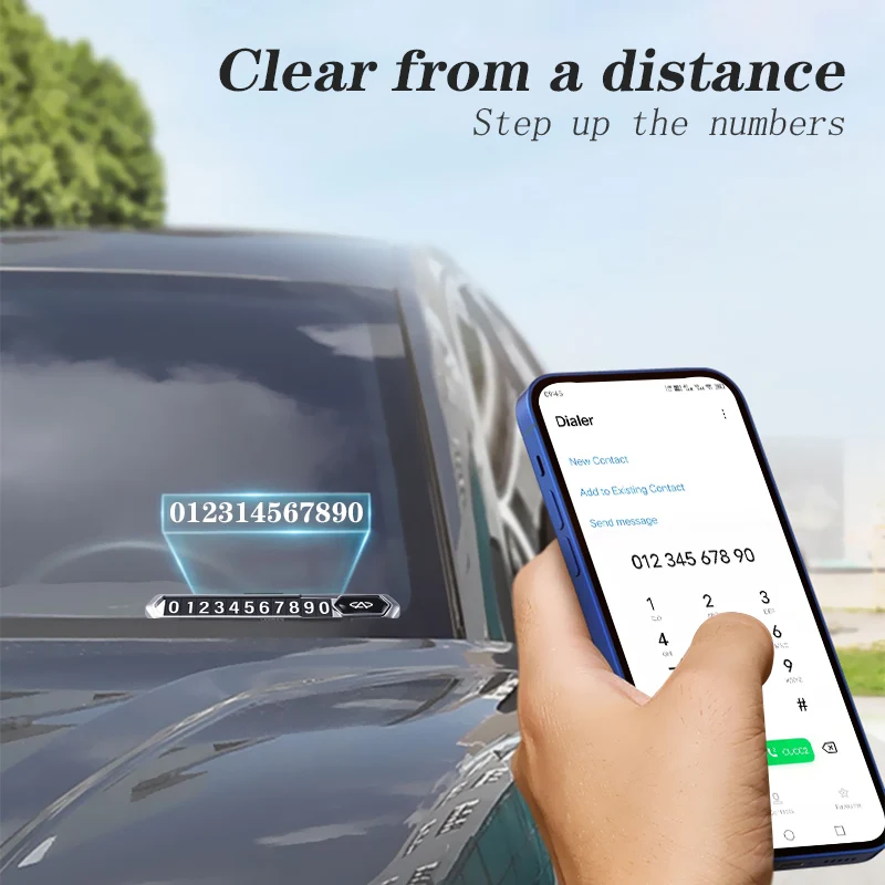 Автомобильная Временная парковочная карточка скользящая Скрытая табличка с