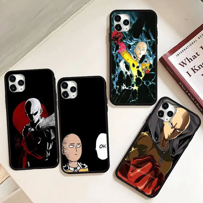 

Japan anime One Punch Man Phone Case For iphone 12 11 13 7 8 6 s plus x xs xr pro max mini shell