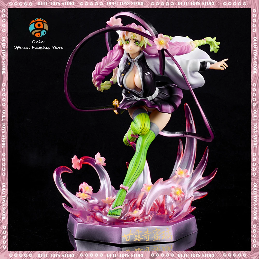 

Статуэтка-убийца демонов, статуэтка Kanroji Mitsuri, статуэтка, 22 см, искусственная кукла из ПВХ, декоративные украшения, подарки