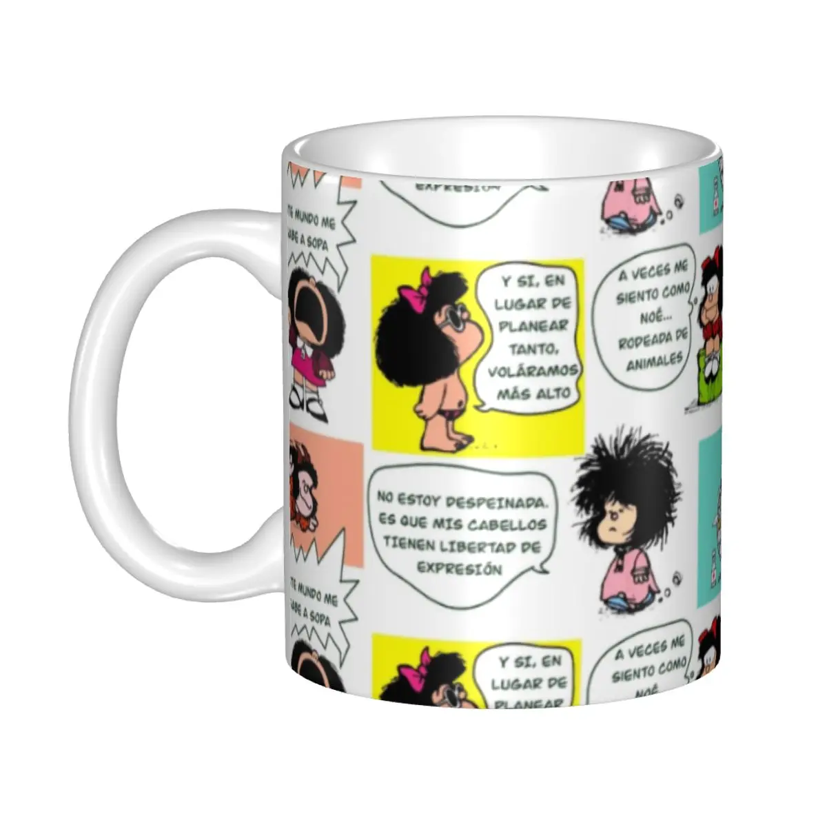 

Кофейная кружка манга Quino Mafalda, персонализированная кавайная мультяшная керамическая кружка «сделай сам», креативный подарок